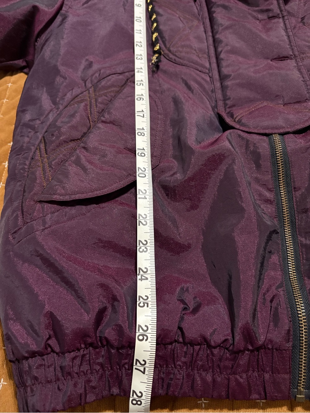 Andy Johns Vintage Plum Puffer Jacket - Picture 9 of 9